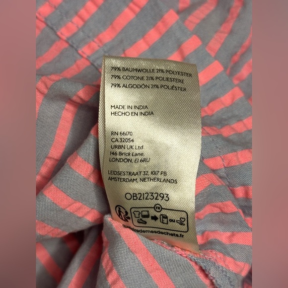 NWT! Maeve Puff-Sleeve Seersucker Blouse - Picture 8 of 8